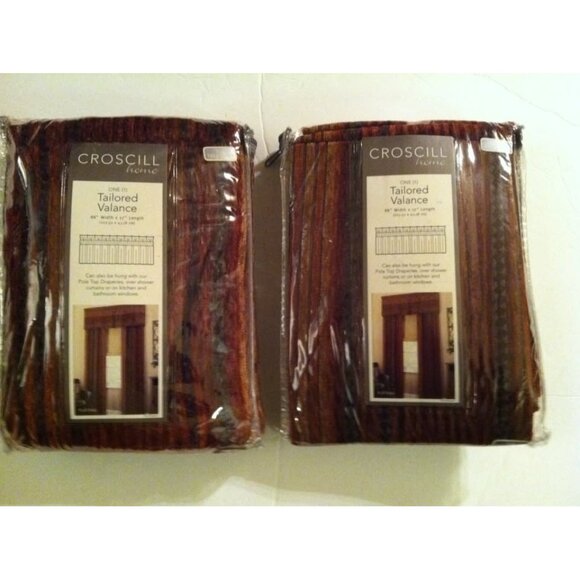 2 NEW CROSCILL HOME VALANCES WIDTH: 88